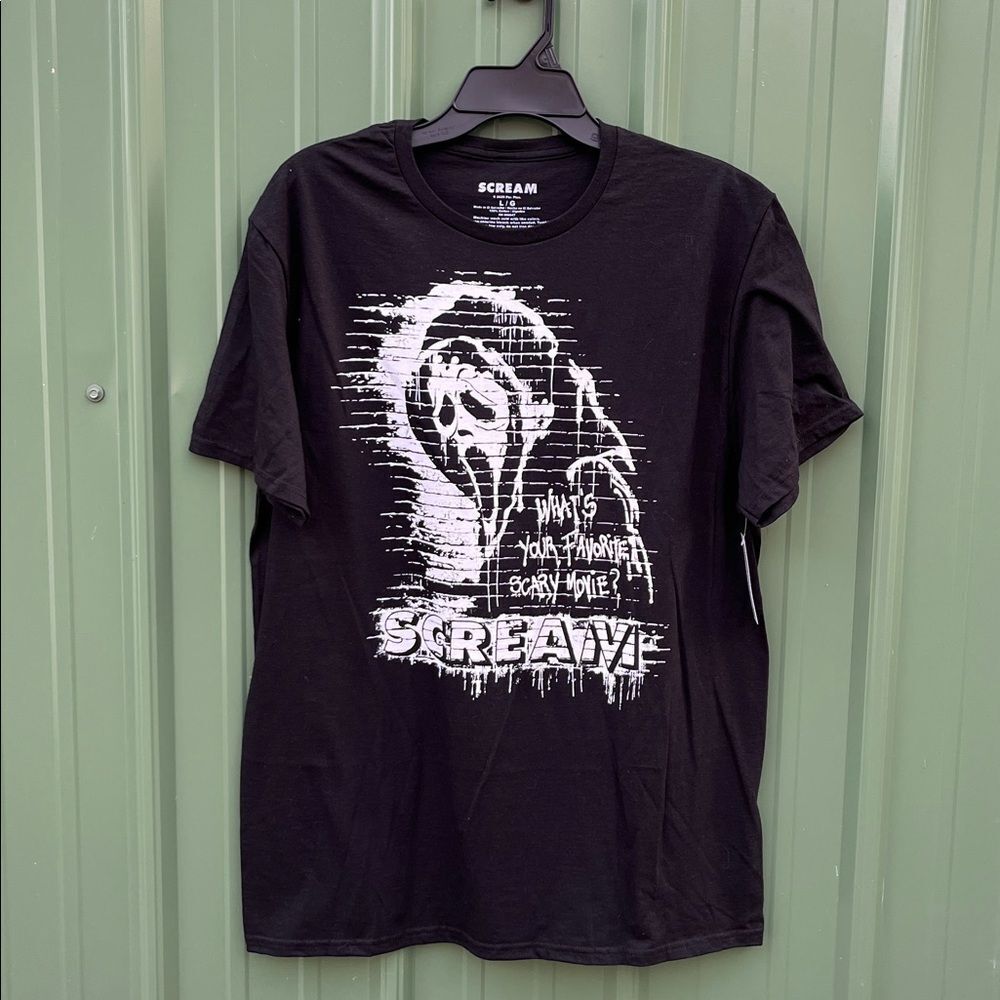 Men’s Scream Ghostface Graphic Cotton Short Sleeve T-Shirt Size L